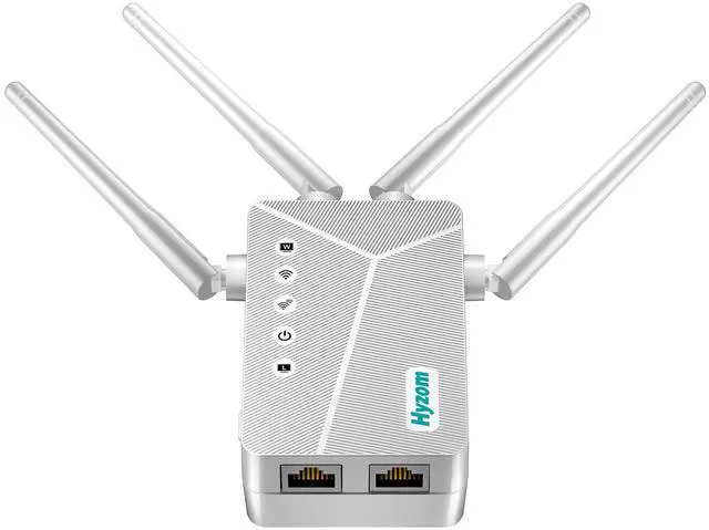 Main image of WiFi Extender Signal Booster for Whole Home & Backyard - 10K Sq.Ft Coverage w/4 Antennas | 90% Faster Internet Booster w/Ethernet Port, Easy Setup Wireless Repeater Works with Any Router | Long Range