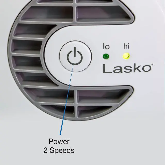 Alt view image 4 of 5 - Lasko MyCool D300 Mini USB Desk Fan with 40in. USB Cable and Bonus AC Adapter  Small Quiet Portable Personal 2-Speed Fans for Staying Cool at Home, Work, Office, Dorm, Car, and Travel, White