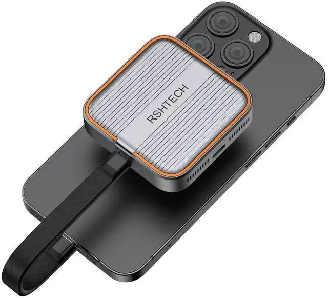 Main image of RSHTECH Magnetic M.2 NVMe SSD Enclosure 10Gbps USB C 3.2 to NVME Adapter Support PD 100W and SSD Size 2230/2242 B+M M-Key for iPhone 16 15 Pro/Pro Max/Plus ProRes, iPad Pro and More