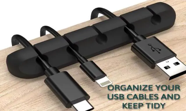 Alt view image 5 of 5 - 3-in-1 Ergonomic Mouse Pad Set with Keyboard Wrist Rest & USB Cable Organizer  Premium Memory Foam Cushions with Massage Support for Carpal Tunnel Relief  Presented in a Stylish Gift Box-Black