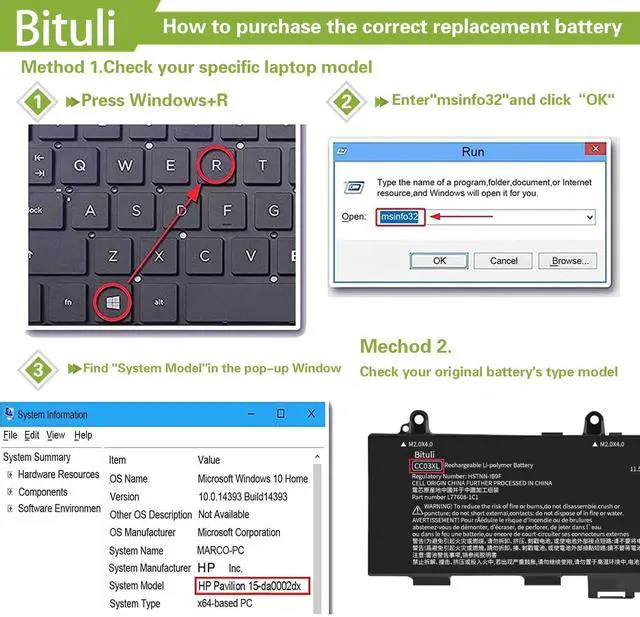 Cc03XL HP Elitebook için Dizüstü Bilgisayar Pil Değişimi 830 835 840 845 G7 G8 H