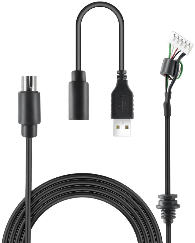 Alt view image 3 of 5 - ZLiT Steering Wheel USB Cable for Logitech G920 G923 Compatible with Xbox Pedal Cable Cord Line(USB Cable)