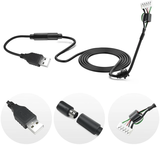 Alt view image 4 of 5 - ZLiT Steering Wheel USB Cable for Logitech G920 G923 Compatible with Xbox Pedal Cable Cord Line(USB Cable)
