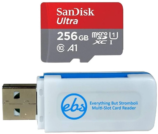 Main image of SanDisk 256GB Ultra Class 10 MicroSD Card for Compatible Lenovo Tablets