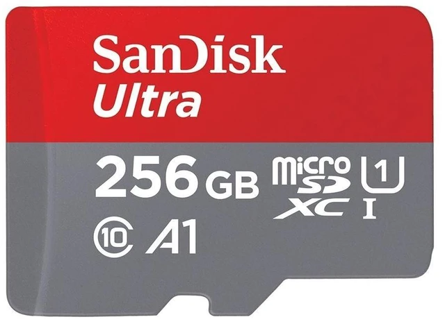 Alt view image 3 of 5 - SanDisk 256GB Ultra Class 10 MicroSD Card for Compatible Lenovo Tablets
