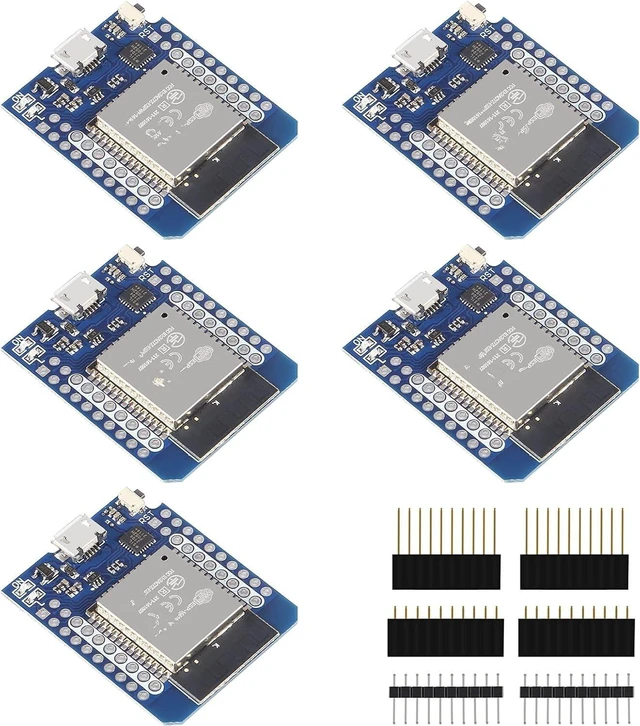Main image of ACEIRMC D1 Mini NodeMCU ESP32 WLAN WiFi Bluetooth IoT Development Board 5V Compatible for Arduino (5pcs)