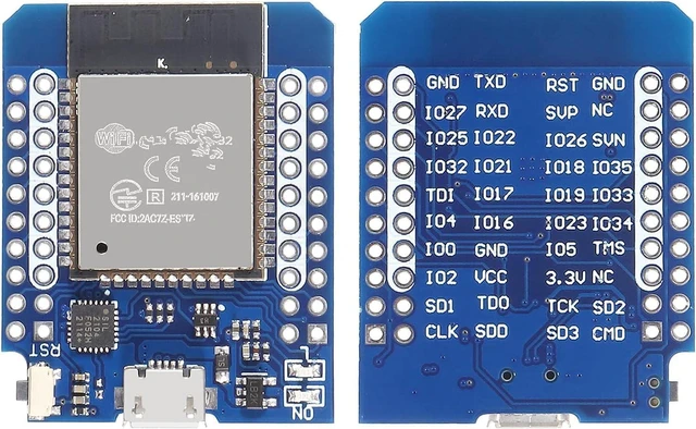 Alt view image 5 of 5 - ACEIRMC D1 Mini NodeMCU ESP32 WLAN WiFi Bluetooth IoT Development Board 5V Compatible for Arduino (5pcs)