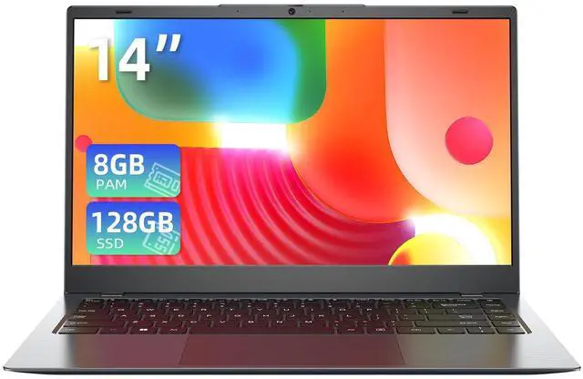 Main image of KINOBUC Laptop 14 Inch, Lightweight Laptops for School & Work, Pentium Gold 6500Y (Up to 3.4GHz), 8GB RAM 128GB SSD, 1080P FHD IPS Screen, USB C, USB 3.2, WiFi, HDMI