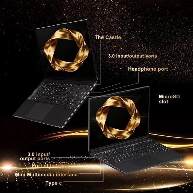 Alt view image 5 of 5 - NOTODD 2026 16 Inch Gaming Laptop N5095 (Up to 2.9 GHz) 12GB+512GB SSD Support 1TB Expand Win 11 Laptops 1920 * 1200 FHD Screen 5G WiFi BT 4.2 Webcam Cooling Fan Numeric Keypad -Black