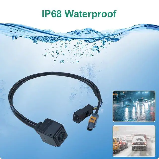 Alt view image 4 of 5 - 4M0980556A Rear View Camera Replacement for Macan 2015-2020, VW Touareg, Audi Q7 A4 A6 A5 A7 A8, Porsche Panamera 971, OE Backup Cam Replaces 4M0 980 556 A, 5Q0980556B, 5Q0 980 556 B by GreenYi