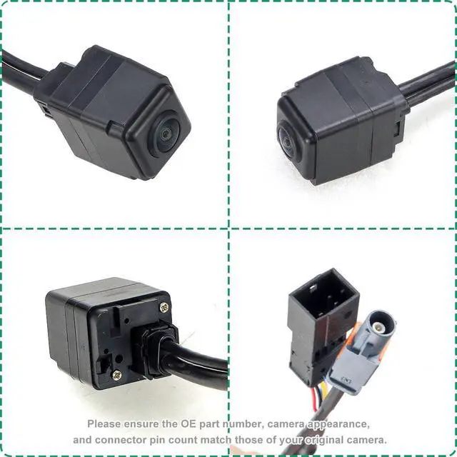 Alt view image 5 of 5 - 4M0980556A Rear View Camera Replacement for Macan 2015-2020, VW Touareg, Audi Q7 A4 A6 A5 A7 A8, Porsche Panamera 971, OE Backup Cam Replaces 4M0 980 556 A, 5Q0980556B, 5Q0 980 556 B by GreenYi