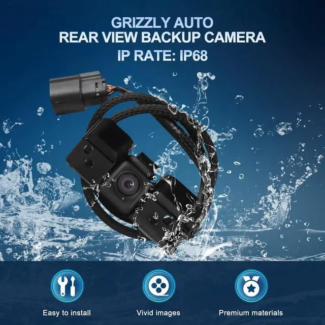Alt view image 2 of 5 - GRIZZLY AUTO Rear View Backup Camera Compatible with Chevy Colorado 2015-2019, for GMC Canyon 2015-2019 2.5L 2.8L 3.6L, Replace 22896940 84143039