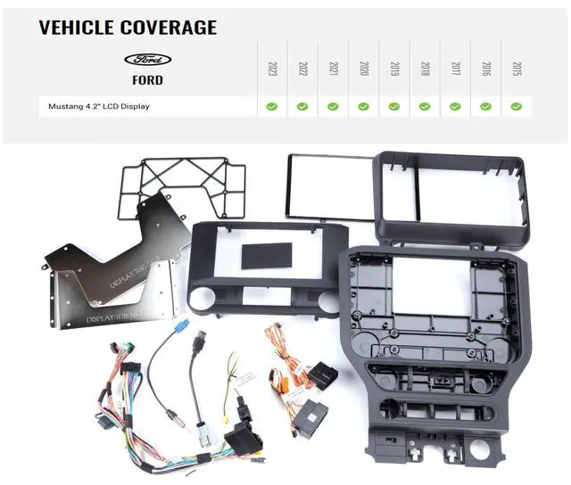 Alt view image 2 of 5 - iDatalink Maestro KIT-MUS2 Radio Installation Dash Kit for Connecting a Pioneer Modular Receiver in Select Ford Mustang 2015-23 (ADS-MRR or ADS-MRR2 Module Also Required)