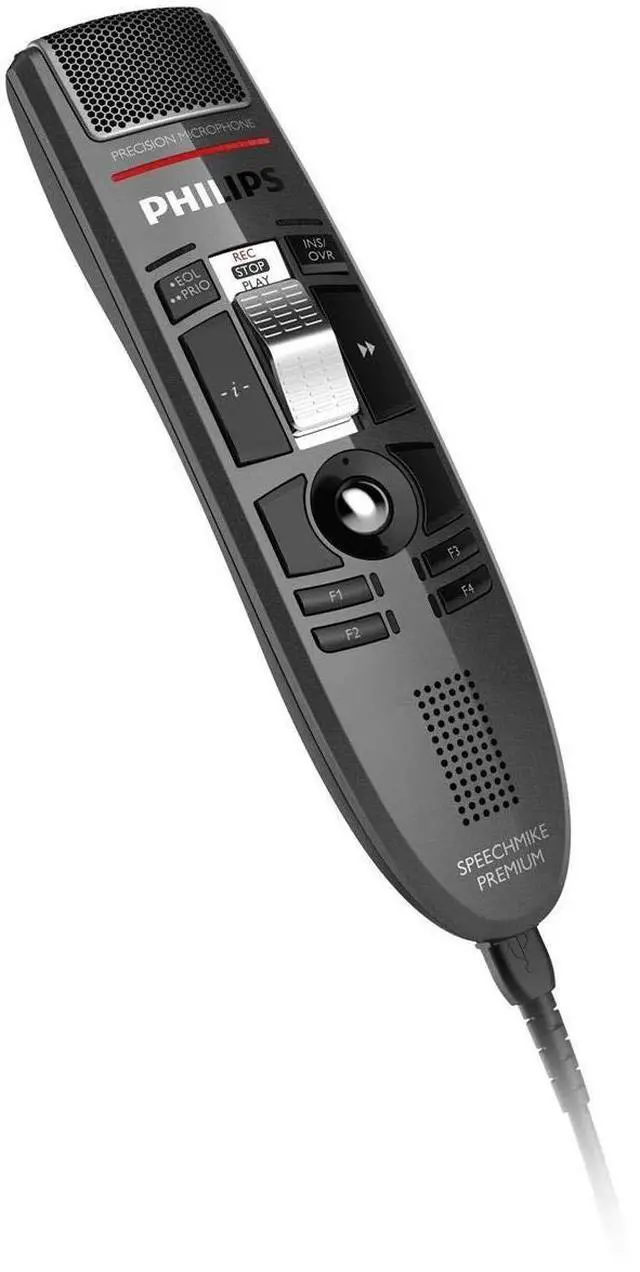 Alt view image 3 of 5 - Philips SpeechMike Premium Dictation USB Microphone, Slide-Switch, LFH3510