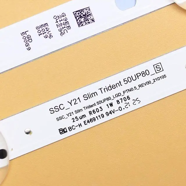 Alt view image 4 of 5 - GuuYebe EAV65036001 50UQ7070ZUE SSC Y21 Slim Trident 50UP80 HKC LED Backlight Strips for 50 inch TV