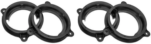Main image of 4pcs 6.5in Black Speaker Adapter Bracket Ring with 2 Wire Harness Replacement for Murano 20002019