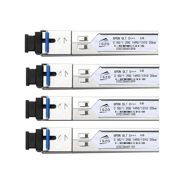 Alt view image 2 of 5 - Iszo High-Power GPON OLT C+++ with 7dBm SC UPC, Optical PON Module, 2.5/1.25Gbps, Max Distance 20km, Compatible with OLT BDCOM HIOSO VSOL Think TPLINK and More (1pcs, 8dB)