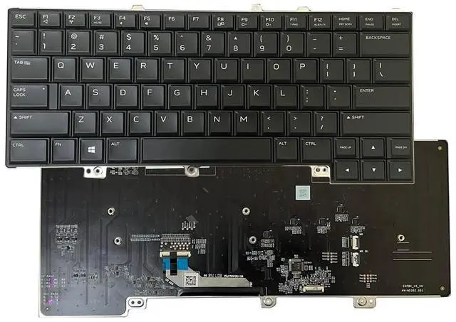 Main image of Zahara RGB Keyboard Colorful Backlight US Replacement for DELL 15 R4 0DG2JY 006T78 PK1326S1A00 P69F P69F002