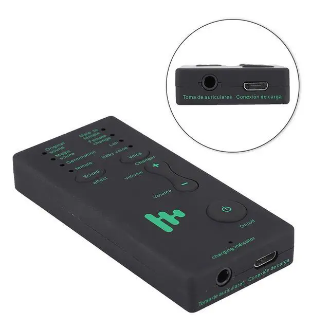 Alt view image 3 of 5 - Ghostface Voice Changer, Scream Voice Changer Microphone Voice Changer for Phone Calls, Portable Mini 300MA 3.7VLive Broadcast Sound Card for Mobile Phone
