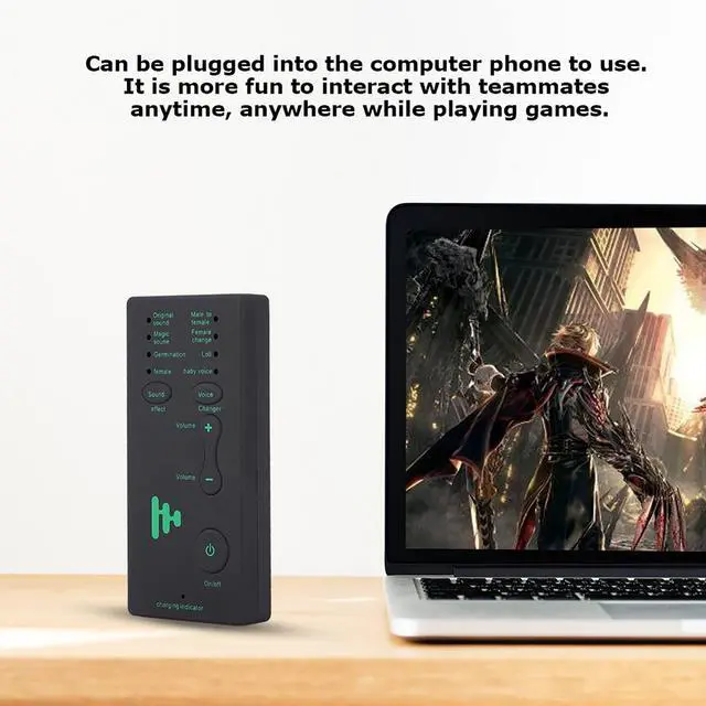 Alt view image 5 of 5 - Ghostface Voice Changer, Scream Voice Changer Microphone Voice Changer for Phone Calls, Portable Mini 300MA 3.7VLive Broadcast Sound Card for Mobile Phone