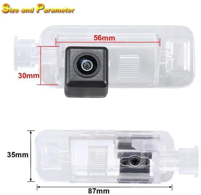 Alt view image 3 of 5 - HD Waterproof Night Vision License Plate Light Parking Reverse Rear View Backup Camera, Replacement for BMW 3er Cabriolet E36 z3 316i 316g 318i 318is 318tds 320i 323i 323Ti 325i 325tds 328i M3