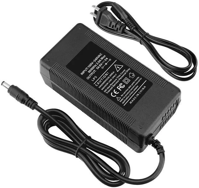 Alt view image 2 of 4 - Amoimary 54.6V AC/DC Adapter Compatible with Jetson Haze JHAZE-BLK JHAZE-BLK-OB JHAZE-CAN-BLK JHAZEBLK 48V 7.5Ah Model PJHAZE-CH 54.6VDC 2A Power Supply Cable Cord