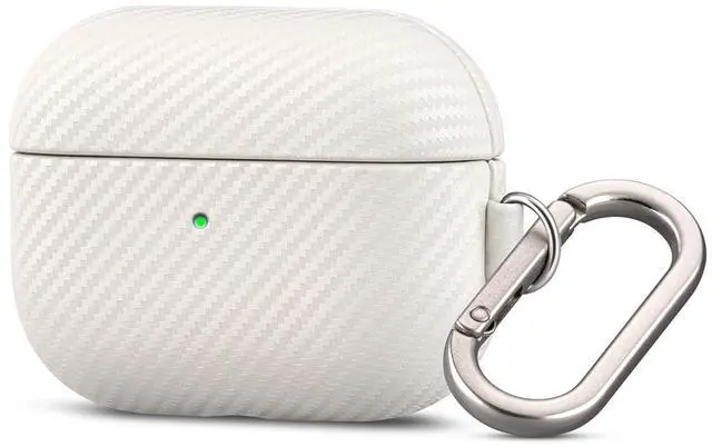 Main image of Haobobro Leather Case - for AirPods Pro 3 Case Cover with Keychain - Selected Skin-Friendly Leather, Carbon Fibre Texture, Handmade Shockproof Hard Cover for AirPods Pro 3rd Genera