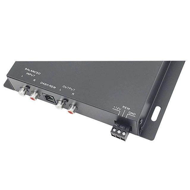 Alt view image 2 of 5 - Audiotek AT-AP100 Digital Bass Processor - 1/2 DIN Sound Restoration & Crossover for Car Subwoofers, Remote Bass Knob Input, 15V RMS Input, 13.5V Peak Output