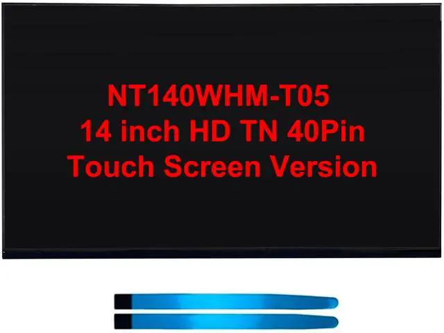 Main image of Lenboes 14'' HD 1366x768 40 Pins Laptop Oncell Touch LCD Screen Panel Digitizer LED Display Replacement for HP Fortis 14 G11 Chromebook NT140WHM-T05 (HD Touch Screen)