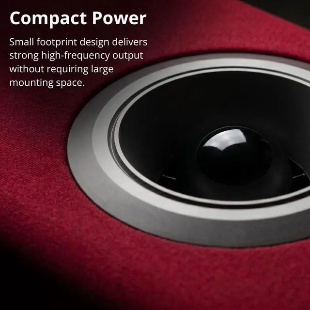Alt view image 4 of 5 - Ciare SPL CTB25-4 1" Bullet Tweeter Speakers Pair, 4 Ohm Horn Tweeters, 250W Power, 107 dB Sensitivity, 1" Voice Coil, Shallow Mount Tweeters for Car, Motorcycle, Pillar Installs, Neodymium Magnet