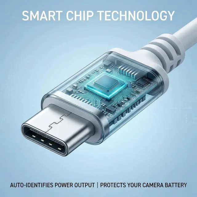 Alt view image 2 of 5 - 32.8ft USB C Extension Cable, Pro-Grade Outdoor Type C Power Cord (-50 to 120), Straight/90 Degree Extender for Solar Panel, Stick Up Cam, Mag-Safe Charger & Security System