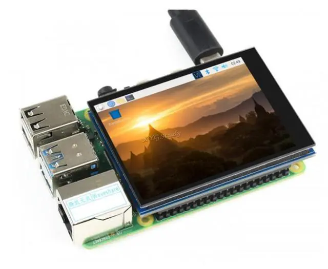 Alt view image 4 of 5 - XYGStudy 2.8inch IPS 480640 Display LCD DPI Interface Capacitive Touch Screen Fully Laminated Toughened Glass Cover for Raspberry Pi 4B/3B+/3B/2B/Zero/Zero W WH Raspbian Kali