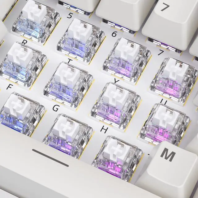 Alt view image 4 of 5 - Zhouwang 90pcs Clickers for 3D Prints White Shark Keyboard Clicky Switch