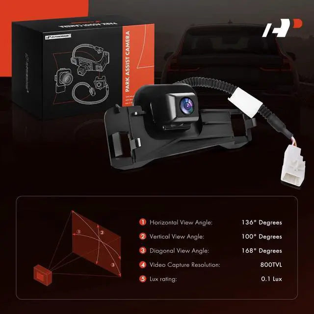 Alt view image 2 of 5 - A-Premium Rear View Backup Camera Compatible with Toyota