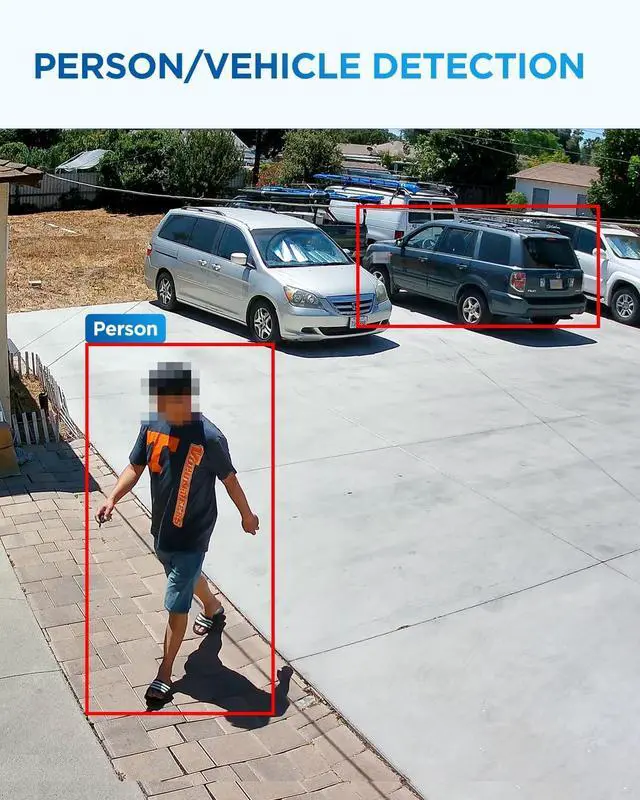 Alt view image 5 of 5 - 4COVR 5MP PoE Security IP Camera Outdoor IP67, Wired Surveillance Dome Camera with Smart Human/Vehicle Detection, 110 Wide View Angle 2.8mm Lens, 18Pcs IR LED 100ft HD Night Vision, LY97AX5MA
