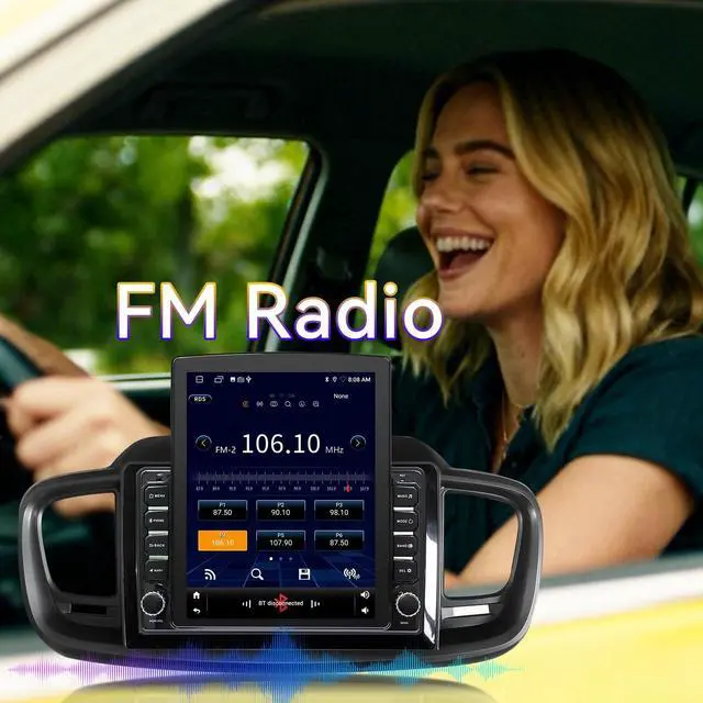 Alt view image 4 of 5 - Android 14 Car Stereo Radio Head Unit Compatible with Kia Sorento 2016 2017 2018 2019 2020 9.7" Touch Screen Audio Receiver with CarPlay & Android Auto GPS WiFi Buletooth Back Camera FM GPS 2+64G
