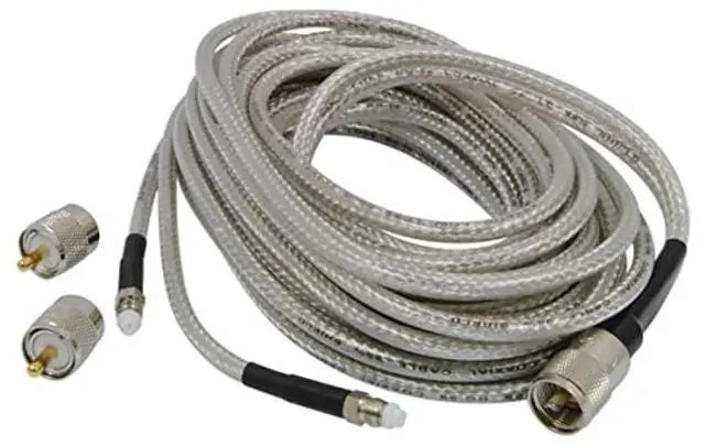 Alt view image 2 of 2 - Wilson 18ft Co-Phase Cable with FME Antenna Mini 8 Dual