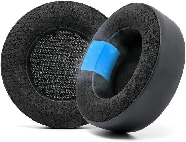 Main image of WC Freeze Virtuoso - Hybrid Fabric Cooling Gel Replacement Earpads for Corsair Virtuoso Gaming Headset, Made by Wicked Cushions, Improved Durability, Thickness and Sound Isolation ^^ Black