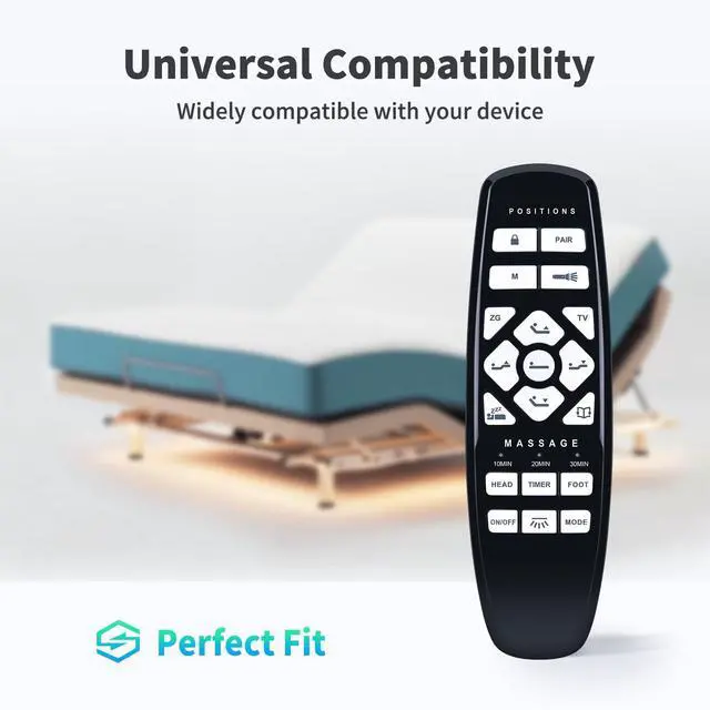 Alt view image 5 of 5 - Snrigw Replacement Remote Control RF.27.19.02 for GhostBed, Fromann, ASONLY, ESHINE Adjustable Bed