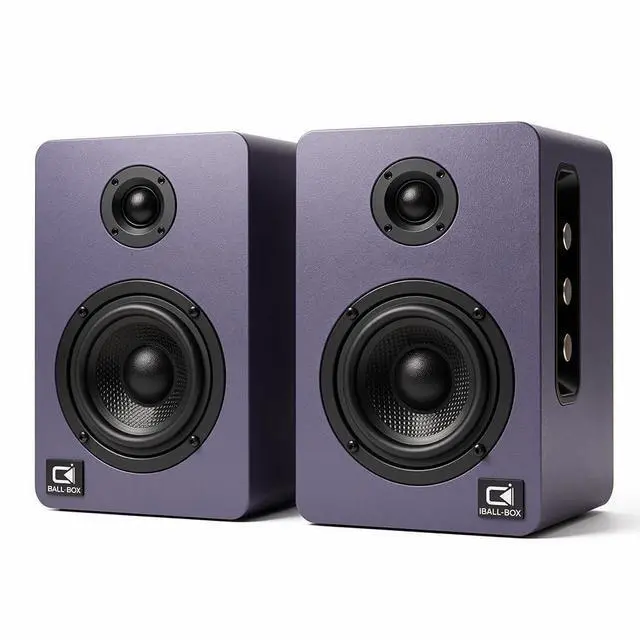 Main image of IBALLBOX 60W Desk Speakers for PC, Bluetooth 5.3 DSP, 24-Bit Optical, USB-C/AUX, Silk-Dome Tweeter, Carbon-Fiber Driver, for Laptop/Mac/Monitor (Slate Blue)