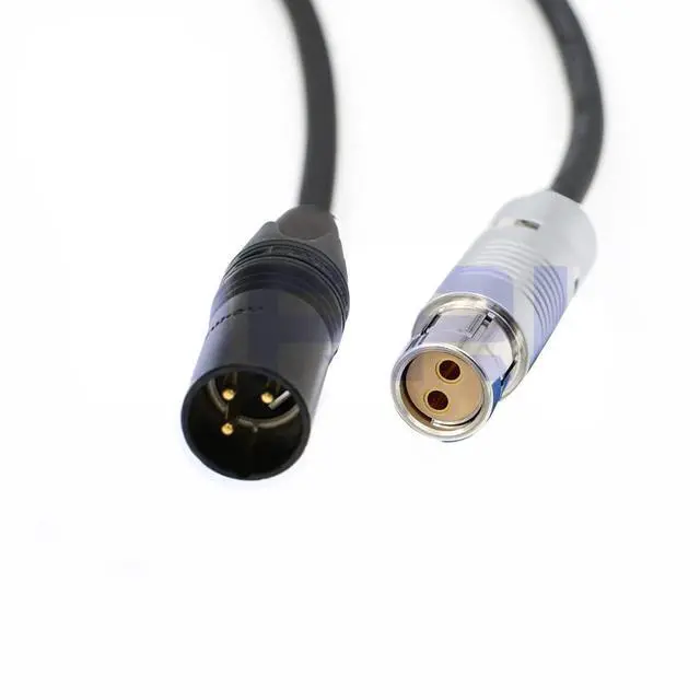 Alt view image 2 of 2 - DRRI 3-Pin XLR Male to 2-Pin Fischer Female for Arri Alexa Camcorders