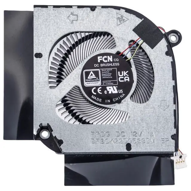Alt view image 5 of 5 - Laptop CPU+GPU Cooling Fan for Acer Predator Helios 300 PH317-55 PH315-55 PH317-56 Nitro 5 AN515-58 AN517-55 N22C1 AN515-58-51R3 AN16-41 AN16-51 AN17-41 AN17-42 N23Q4 Series FPDG FPDH 12V