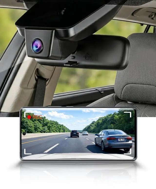 Main image of Fitcamx 4K Dash Cam Compatible with Toyota Venza 2021-2024, OEM Factory Look, Ultra HD 2160P Video, Built-in WiFi & APP, Loop Recording, Collision Detection, Night Vision, Plug & Play, 64GB Card
