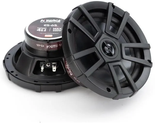 Main image of H YANKA ES-65 6.5 Door Speakers, 500 Watts Full-Range Stereo, 2-Way Coaxial Car Speakers, Clear Sound with No Distortion, Includes Installation Kit, Ideal for Cars, Trucks, Jeeps, and More (1 Pair)