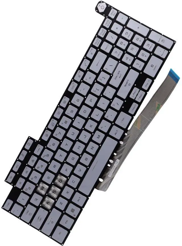Main image of Deal4GO RGB Colorful Backlit Keyboard Replacement for ASUS FX507 FA507 FX707 FA707 TUF507 TUF707 FX577 - White Special