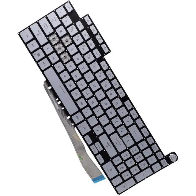 Alt view image 3 of 5 - Deal4GO RGB Colorful Backlit Keyboard Replacement for ASUS FX507 FA507 FX707 FA707 TUF507 TUF707 FX577 - White Special