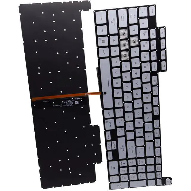 Alt view image 2 of 5 - Deal4GO RGB Colorful Backlit Keyboard Replacement for ASUS FX507 FA507 FX707 FA707 TUF507 TUF707 FX577 - White Special