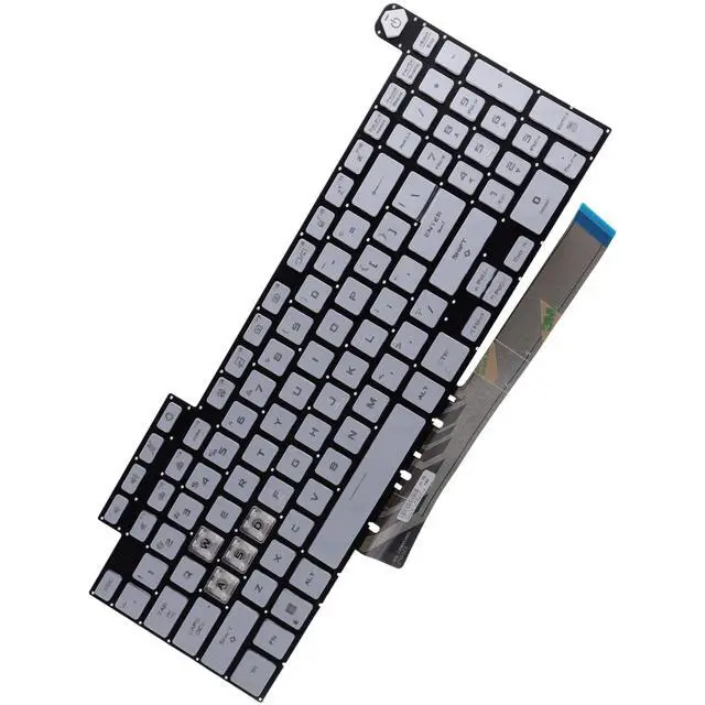 Alt view image 5 of 5 - Deal4GO RGB Colorful Backlit Keyboard Replacement for ASUS FX507 FA507 FX707 FA707 TUF507 TUF707 FX577 - White Special