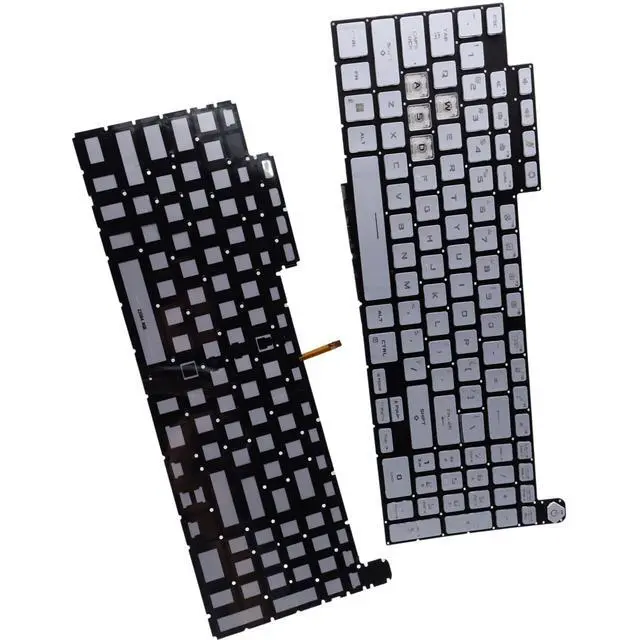 Alt view image 4 of 5 - Deal4GO RGB Colorful Backlit Keyboard Replacement for ASUS FX507 FA507 FX707 FA707 TUF507 TUF707 FX577 - White Special