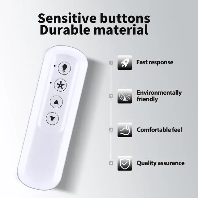 Alt view image 4 of 5 - RYQIF Ceiling Fan Replacement Remote Control Compatible with Hunter 99770 99392 99118 99122 99123 99119